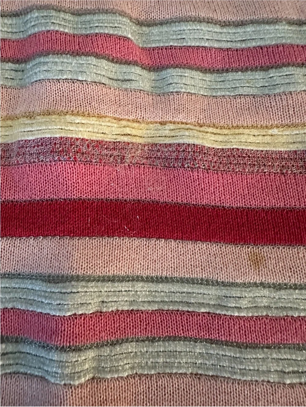 CHANEL Paris Seoul 2016 Resort Striped Knit Top Sz 40 AS-IS
